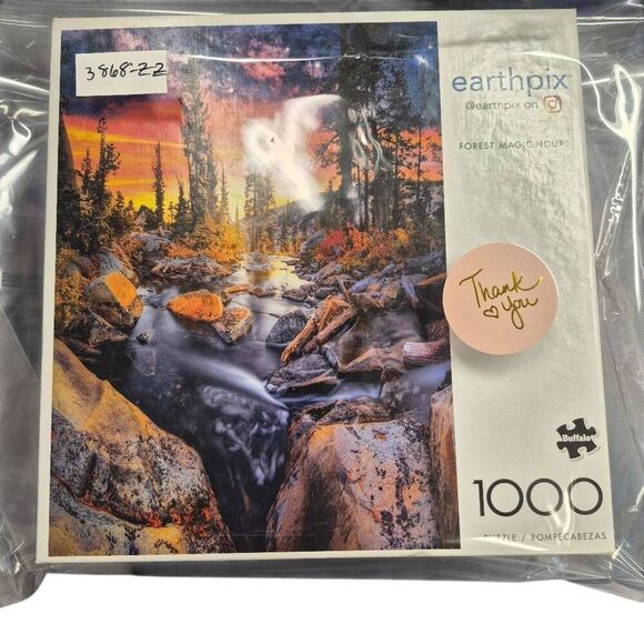 Buffalo Games Earthpix Forest Magic Hour 1000 pc Jigsaw Puzzle - Picture 4 of 10